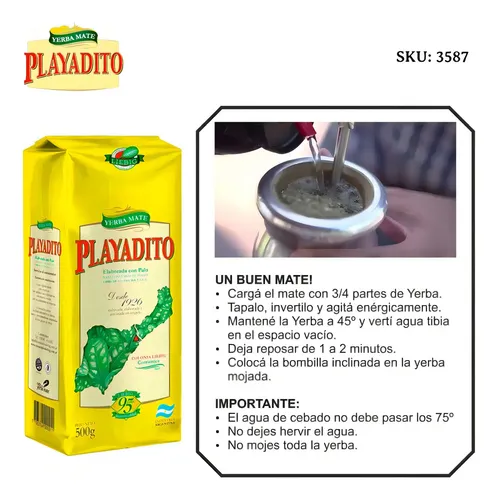 YERBA MATE PLAYADITO 500G