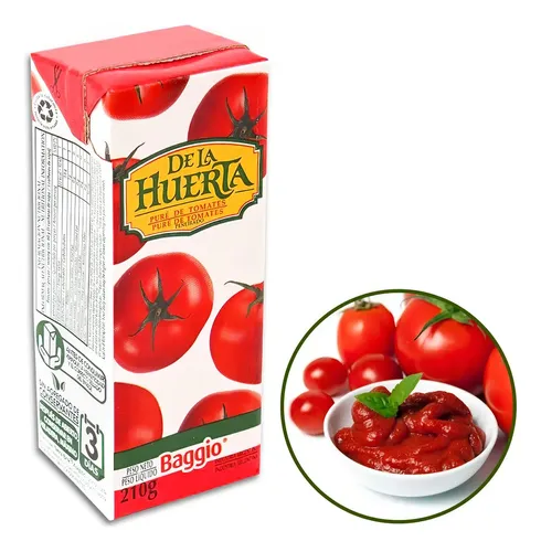 PACK X18 PURE TOMATE DE LA HUERTA BAGGIO 210G