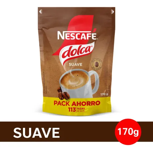 CAFE NESCAFE DOLCA SUAVE INSTANTANEO DOYPACK 170G