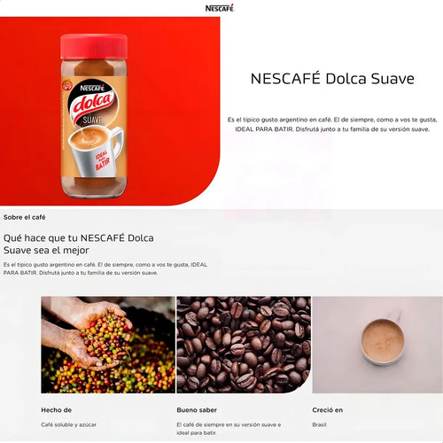 CAFE NESCAFE DOLCA SUAVE INSTANTANEO 100G