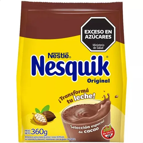 PACK X12 CHOCOLATADA NESQUIK EN POLVO NESTLE 360G