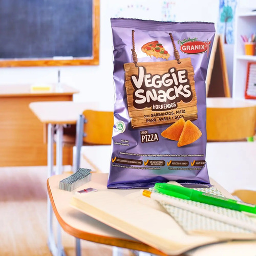 VEGGIE SNACKS PIZZA 90G - GRANIX