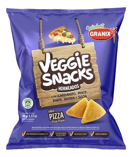 VEGGIE SNACKS PIZZA 90G - GRANIX