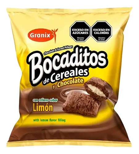 BOCADITOS DE CEREALES Y CHOCOLATE LIMON 180G - GRANIX
