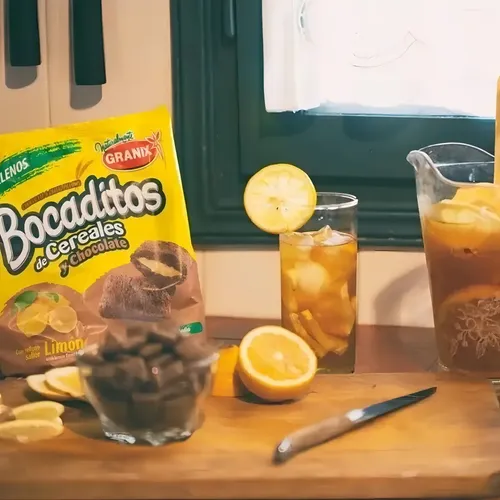 BOCADITOS DE CEREALES Y CHOCOLATE LIMON 180G - GRANIX
