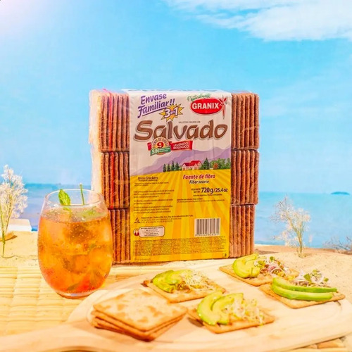 GALLETITAS DE AGUA GRANIX SALVADO 3EN1 720G