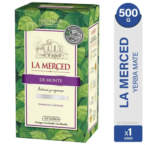 YERBA MATE LA MERCED DE MONTE 500G