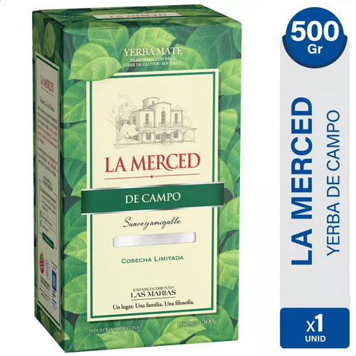 YERBA MATE LA MERCED DE CAMPO 500G
