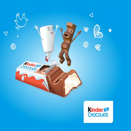 CHOCOLATE KINDER BARRA CAJA X24 UNIDADES 300G