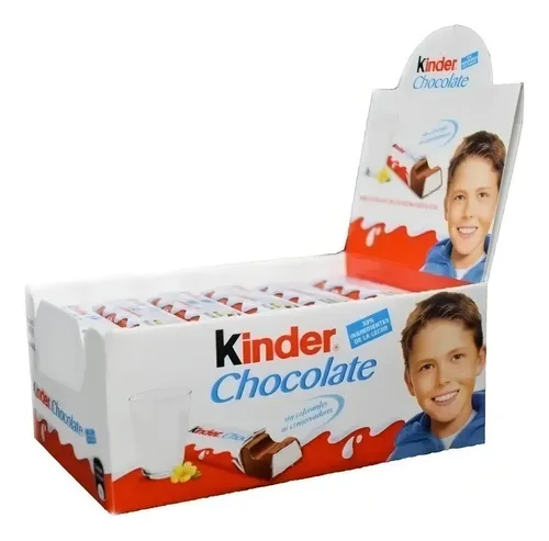 CHOCOLATE KINDER BARRA CAJA X24 UNIDADES 300G