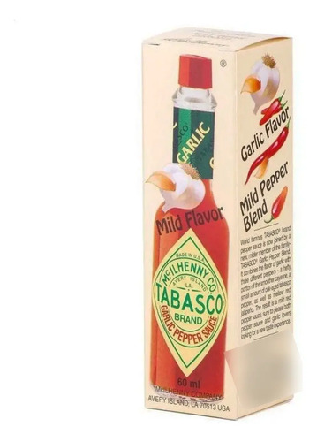SALSA PICANTE TABASCO GARLIC 60ML