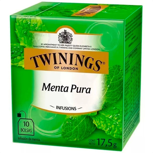 TE TWININGS MENTA PURA 10SAQ 17,5G