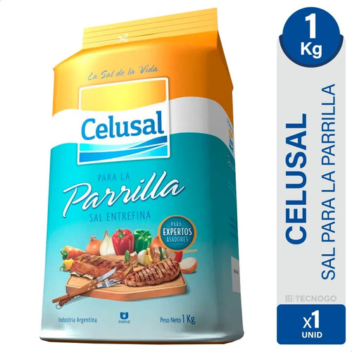 SAL CELUSAL ENTREFINA PARRILLA PAQUETE 1KG - TIMBO