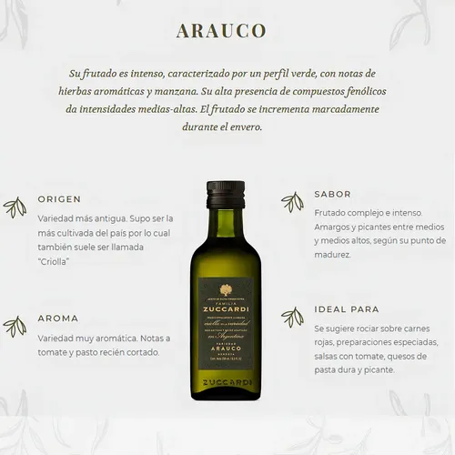 ACEITE DE OLIVA ARAUCO 500ML FAMILIA ZUCCARDI