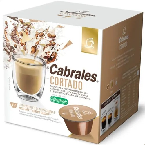 PACK X3 CAPSULAS DE CAFE CABRALES CORTADO X12 75G