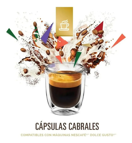 PACK X3 CAPSULAS DE CAFE CABRALES CORTADO X12 75G