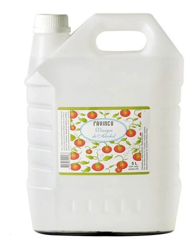 VINAGRE DE ALCOHOL BIDON 5 LITROS FAVINCO