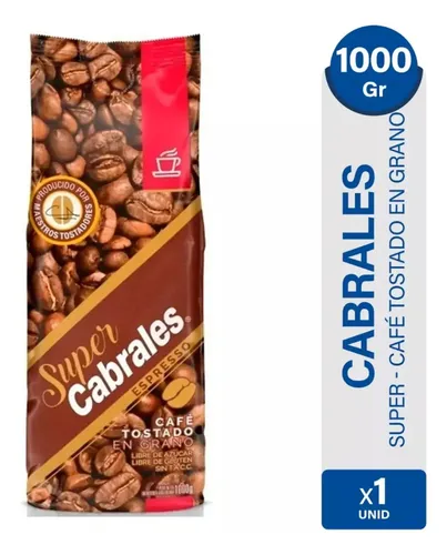 CAFE EN GRANO SUPER CABRALES ESPRESSO 1KG