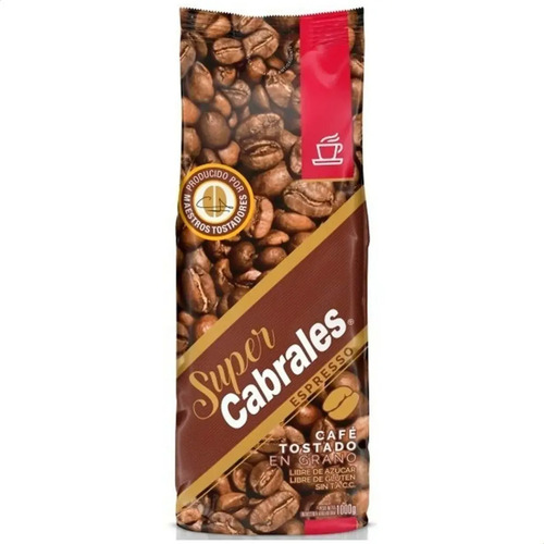 CAFE EN GRANO SUPER CABRALES ESPRESSO 1KG