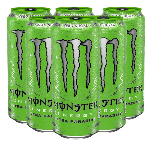 PACK X6 BEBIDA ENERGIZANTE MONSTER ENERGY ULTRA PARADISE 473