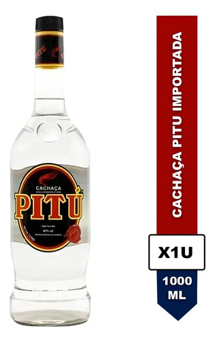 CACHACA PITU IMPORTADA BRASIL 1 LITRO