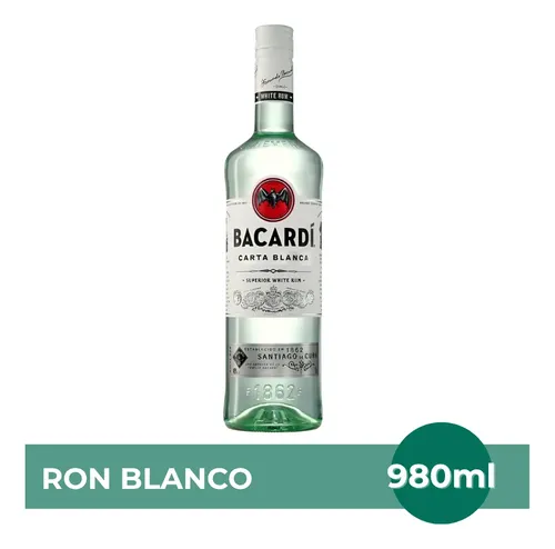 RON BACARDI BLANCO CARTA BLANCA 980ML
