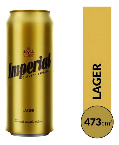 CERVEZA IMPERIAL LAGER LATA 473ML