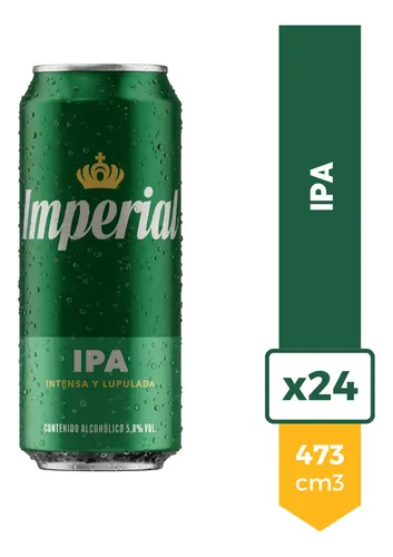 PACK X24 CERVEZA IMPERIAL IPA DOBLE LUPULO LATA 473ML