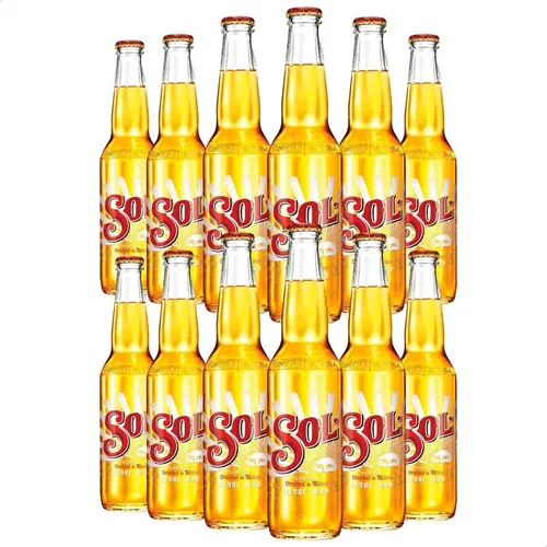PACK X12 CERVEZA SOL PORRON 330ML