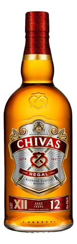 WHISKY CHIVAS REGAL 12 AÑOS 1 LITRO + 1 VASO CLASICO 350ML