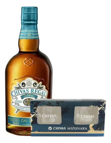 WHISKY CHIVAS REGAL MIZUNARA 700ML + 2 VASOS ESTUCH - PERNOD