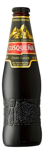 CERVEZA CUSQUEÑA NEGRA DARK LAGER PORRON 330ML - PERU
