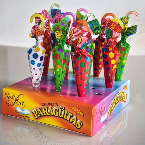 CHUPETIN CHOCOLATE PARAGUITAS CAJA X40 UNIDADES FELFORT