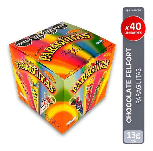CHUPETIN CHOCOLATE PARAGUITAS CAJA X40 UNIDADES FELFORT