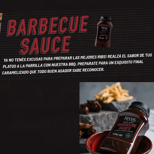 SALSA KANSAS BARBECUE 455G
