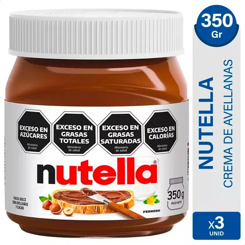 PACK X3 NUTELLA CHOCOLATE 350GR