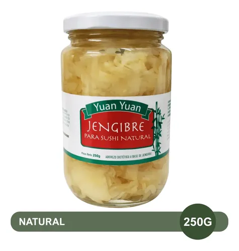 LAMINAS DE JENGIBRE PARA SUSHI NATURAL YUANYUAN 250G - VILLARES