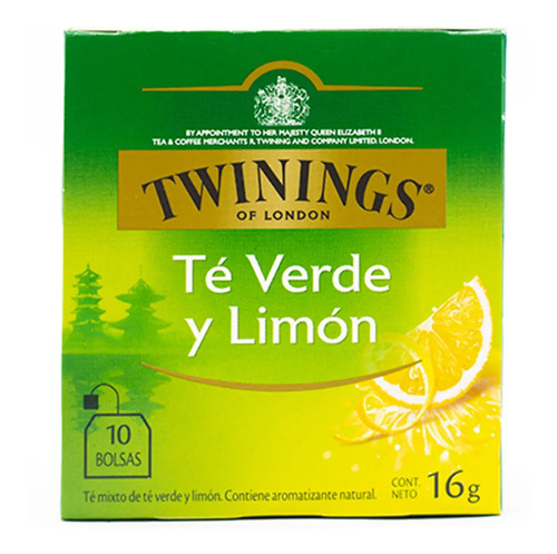 TE VERDE Y LIMON TWININGS 10SAQ 16G
