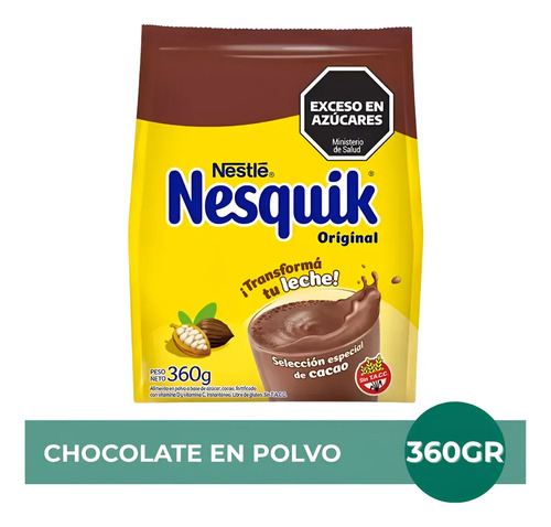 PACK X3 CHOCOLATADA NESQUIK EN POLVO NESTLE 360G