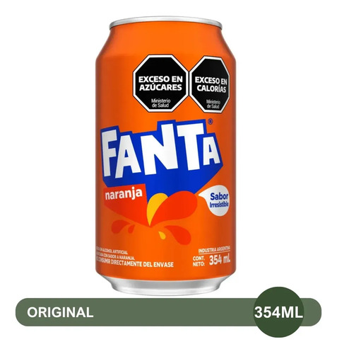 PACK X6 FANTA NARANJA LATA 354ML