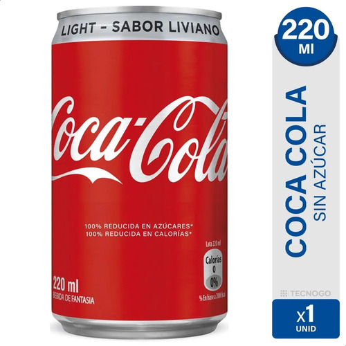 COCA COLA LIGHT LATA MINI 220ML