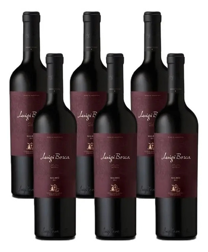 PACK X6 VINO LUIGI BOSCA MALBEC 750ML