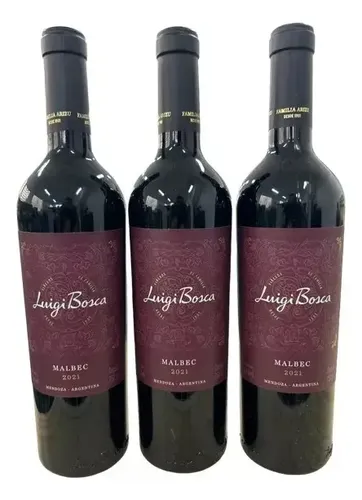 PACK X6 VINO LUIGI BOSCA MALBEC 750ML