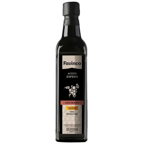 ACETO BALSAMICO AHUMADO ESPESO TIPO REDUCCION FAVINCO 500ML - PORTA