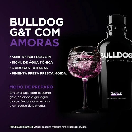 GIN  BULLDOG LONDON DRY 700ML
