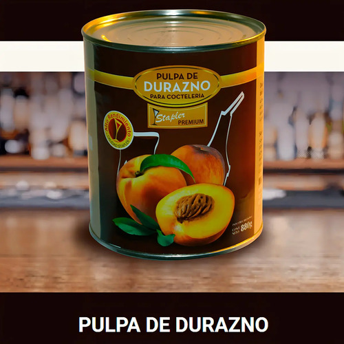 PULPA DE DURAZNO STAPLER PREMIUM LATA 880G