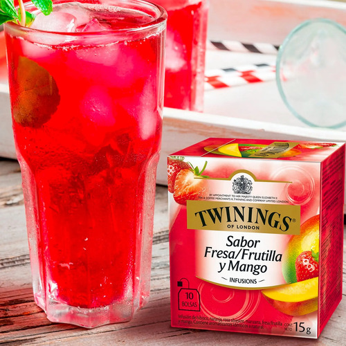 TE TWININGS FRUTILLA Y MANGO 10SAQ 15G