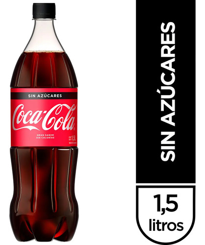 COCA COLA SIN AZUCAR BOTELLA 1,5 LITROS