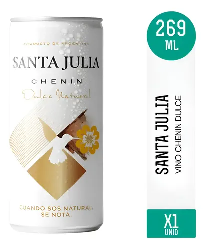 VINO SANTA JULIA CHENIN DULCE NATURAL LATA 355ML