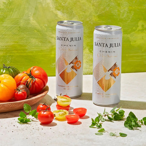 PACK X6 VINO SANTA JULIA CHENIN DULCE NATURAL LATA 355ML